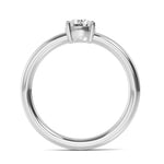 14K 0.52ct Lab Grown Diamond Round Cut Solitaire Engagement Ring