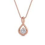 14K 0.5ct Natural Diamond Pendant Necklace