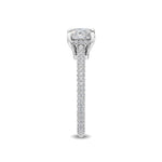 14K 1ct Lab Grown Diamond Cushion Cut Solitaire Engagement Ring