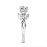 14K 1ct Lab Grown Diamond Round Cut Solitaire Engagement Ring