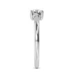 18K Solid Gold 0.52 Ct Round 4‑Prong Lab Grown Diamond Solitaire Engagement Ri - View 6