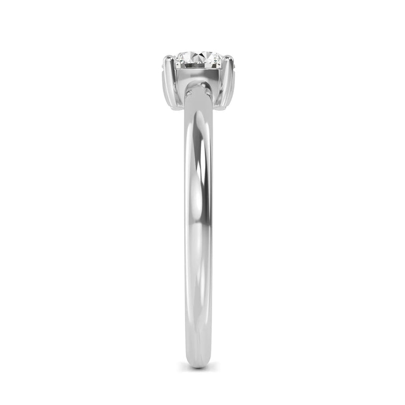 14K 0.52ct Natural Diamond Round Cut Solitaire Engagement Ring