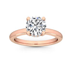 14K 1ct Lab Grown Diamond Round Cut Solitaire Engagement Ring