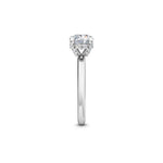 14K 1ct Lab Grown Diamond Round Cut Solitaire Engagement Ring