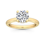 14K 1ct Lab Grown Diamond Round Cut Solitaire Engagement Ring