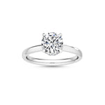 14K 1.5ct Lab Grown Diamond Round Cut Solitaire Engagement Ring