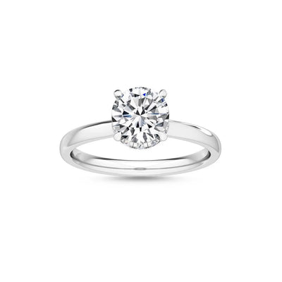 14K 1.5ct Lab Grown Diamond Round Cut Solitaire Engagement Ring
