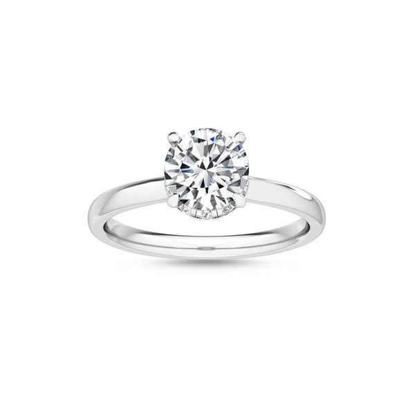 14K 1.5ct Lab Grown Diamond Round Cut Solitaire Engagement Ring