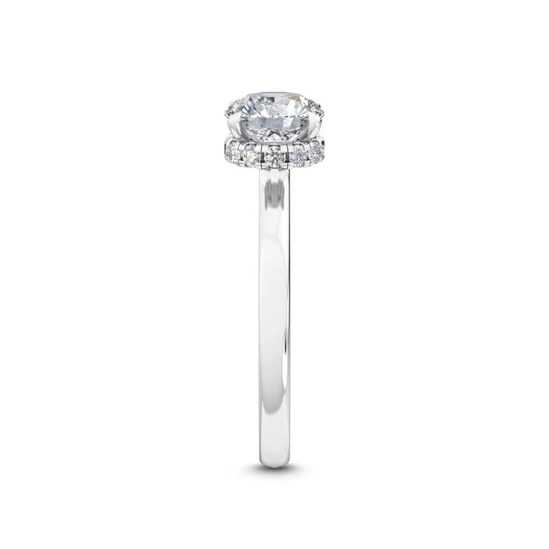 14K 1.5ct Lab Grown Diamond Round Cut Solitaire Engagement Ring