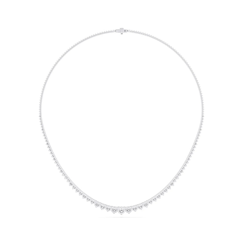 14K 7ct Lab Grown Diamond Tennis Necklace