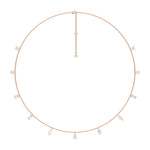 14K 3ct Natural Diamond Necklace