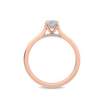 14K 1ct Lab Grown Diamond Oval Cut Solitaire Engagement Ring