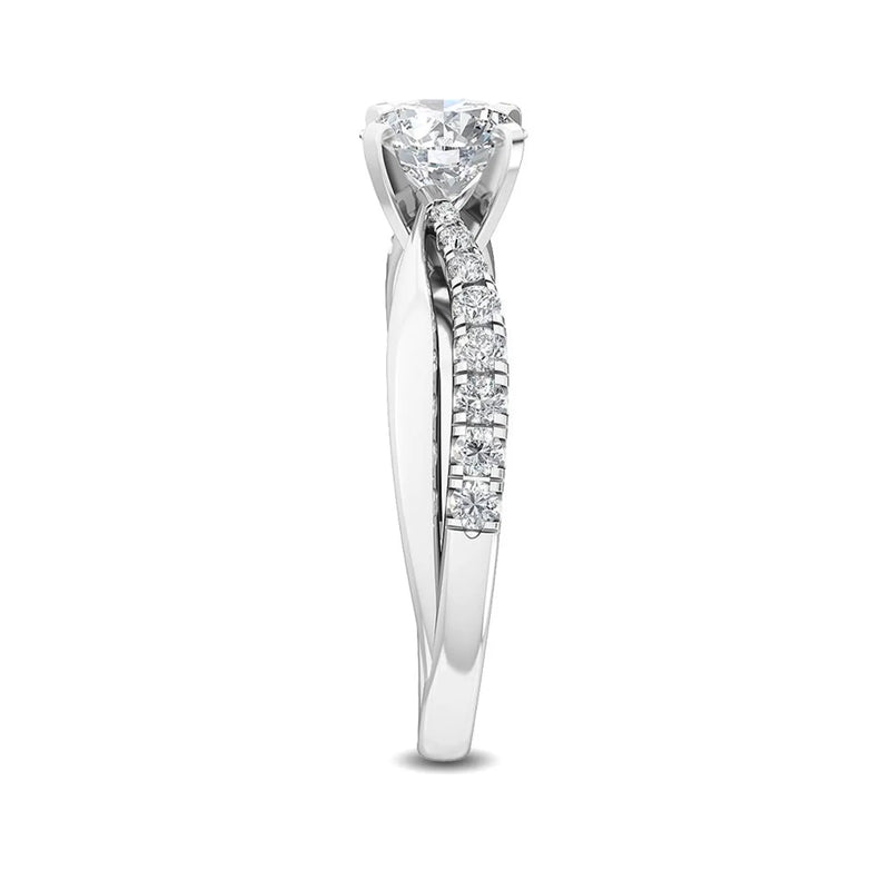 14K 1.35ct Lab Grown Diamond Round Cut Solitaire Engagement Ring