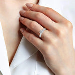 18K Solid Gold 1.00 Ct Lab Grown Diamond Solitaire Engagement Ring - View 6 | Riyanika Jewels