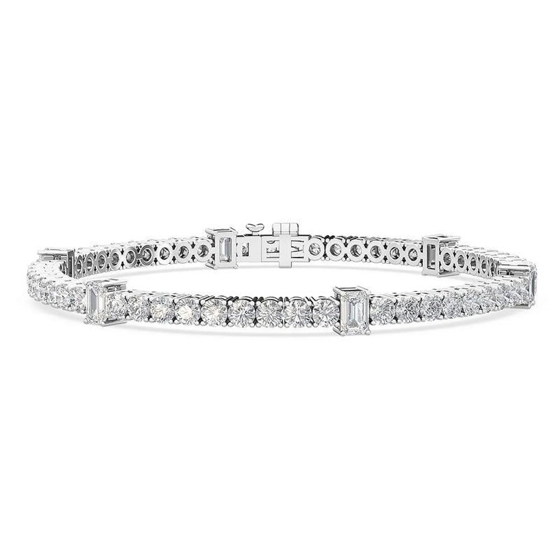 14K 6.15ct Lab Grown Diamond Tennis Bracelet