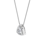 14K 0.81ct Natural Diamond Trillion Cut Necklace