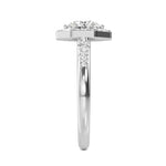 14K 1.96ct Lab Grown Diamond Round Cut Side Stone Engagement Ring