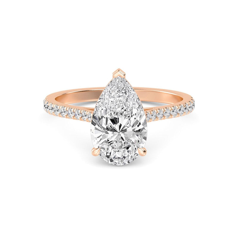 14K 1.5ct Natural Diamond Round Cut Solitaire Engagement Ring