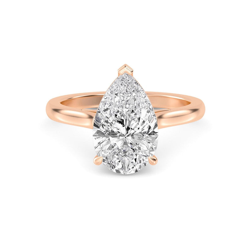 14K 1.5ct Lab Grown Diamond Pear Cut Engagement Ring