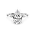 14K 1.5ct Lab Grown Diamond Pear Cut Engagement Ring