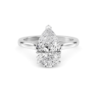 14K 1.5ct Lab Grown Diamond Pear Cut Engagement Ring
