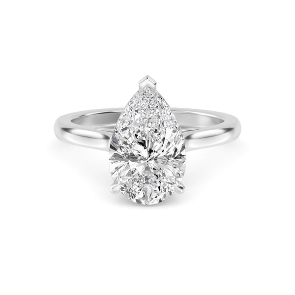 14K 1.5ct Lab Grown Diamond Pear Cut Engagement Ring