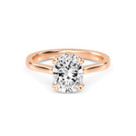 18K Solid Gold 1.52ct Round Brilliant Cut Solitaire Lab Grown Diamond Engagement Ring - Detail