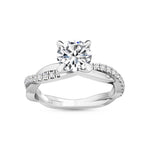 14K 1.18ct Lab Grown Diamond Round Cut Solitaire Engagement Ring