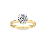 14K 1.5ct Lab Grown Diamond Round Cut Solitaire Engagement Ring