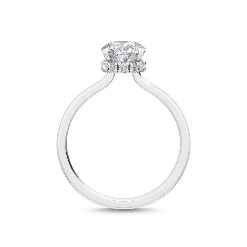 14K 1.5ct Lab Grown Diamond Round Cut Solitaire Engagement Ring