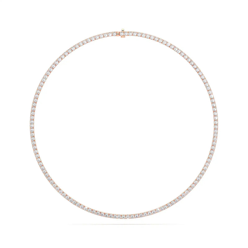 14K 7ct Lab Grown Diamond Tennis Necklace