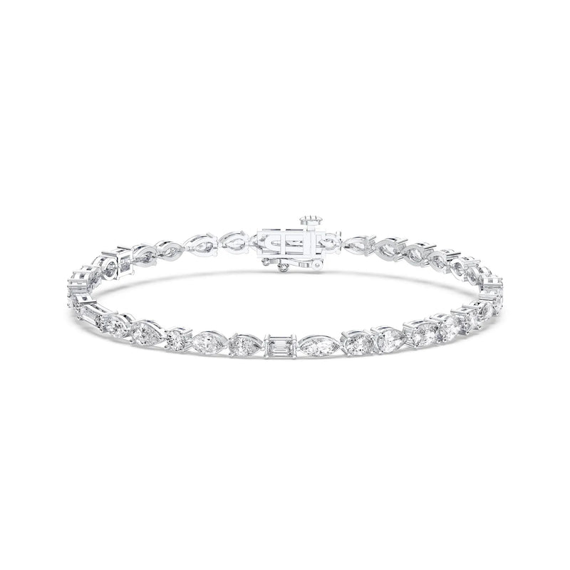 18K 5.4ct Lab Grown Diamond Tennis Bracelet