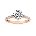 14K 1.18ct Lab Grown Diamond Round Cut Solitaire Engagement Ring