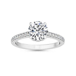 14K 1.5ct Natural Diamond Round Cut Solitaire Engagement Ring