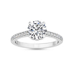 18K Solid Gold 1.18CT Stunning Round Cut Natural Diamond Solitaire Engagement Ring