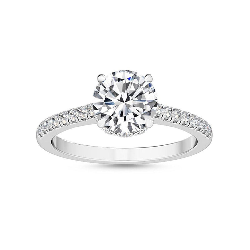 14K 1.18ct Lab Grown Diamond Round Cut Solitaire Engagement Ring