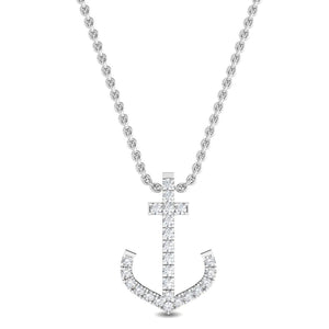 14K 0.11ct Lab Grown Diamond Pendant Necklace