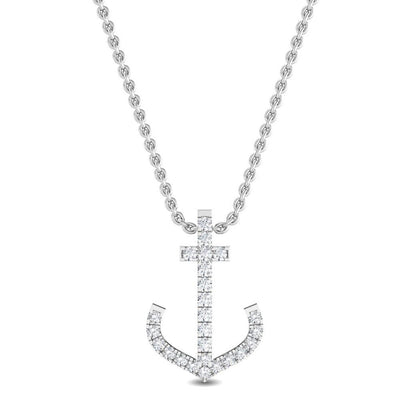 14K 0.11ct Lab Grown Diamond Pendant Necklace