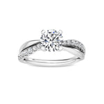 14K 1.35ct Lab Grown Diamond Round Cut Solitaire Engagement Ring
