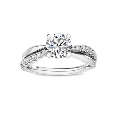 14K 1.5ct Natural Diamond Round Cut Solitaire Engagement Ring