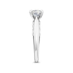 18K Solid Gold 1.00 Ct Lab Grown Diamond Solitaire Engagement Ring - Alternate Angle | Riyanika Jewels
