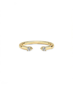 14K 0.2ct Natural Diamond Wedding Band