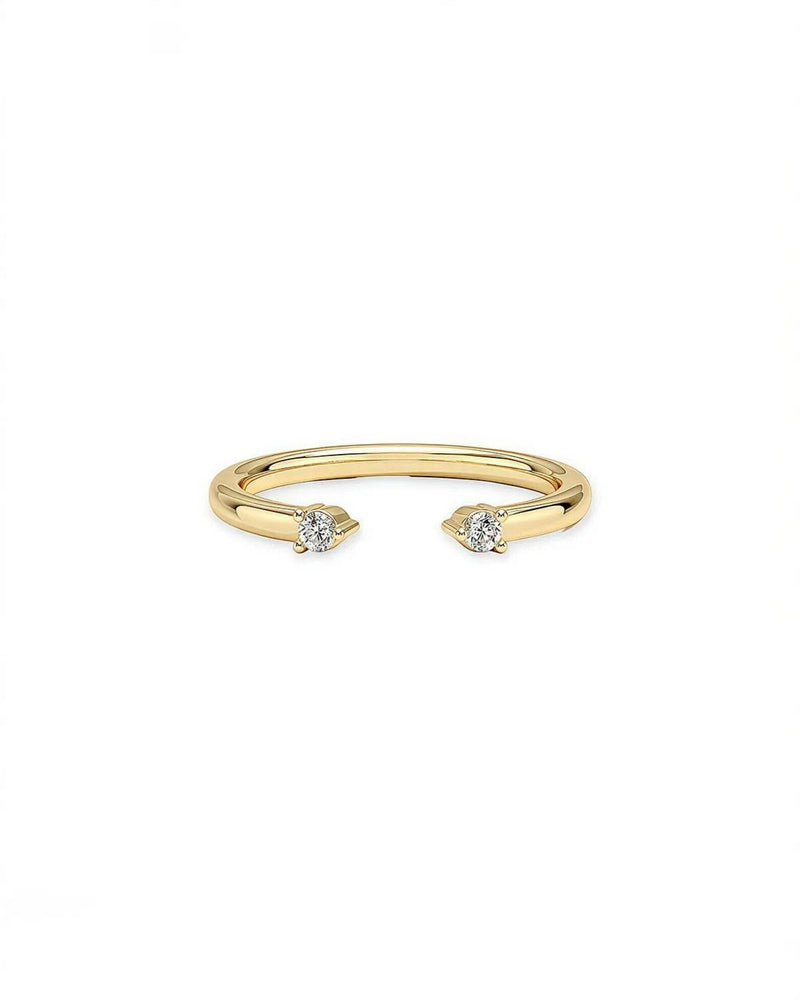 14K 0.2ct Natural Diamond Wedding Band