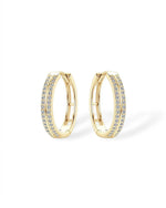 14K 0.32ct Lab Grown Diamond Hoop Earrings