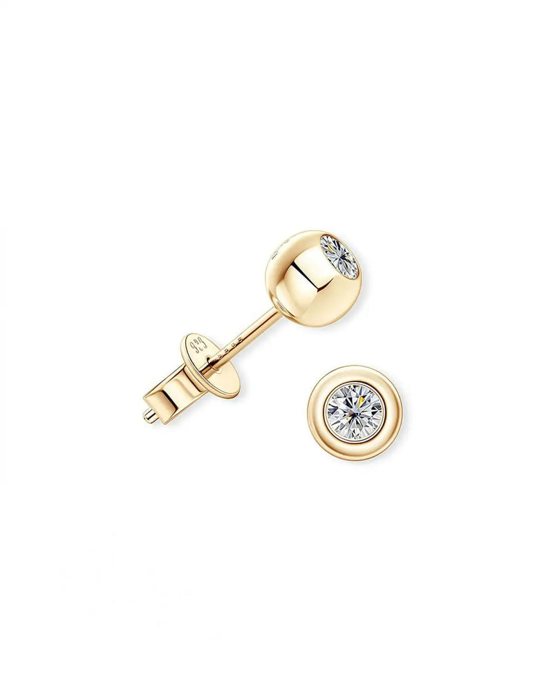 14K 0.4ct Natural Diamond Stud Earrings