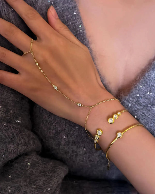 14K 0.3ct Natural Diamond Bracelet