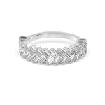 14K 1ct Lab Grown Diamond Baguette Cut Wedding Band
