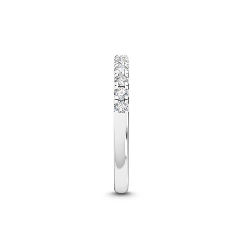 14K 0.32ct Natural Diamond Round Cut Half Eternity Band