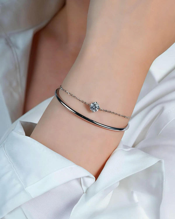 14K 1ct Lab Grown Diamond Bracelet