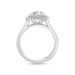 14K 1.55ct Lab Grown Diamond Round Cut Halo Engagement Ring